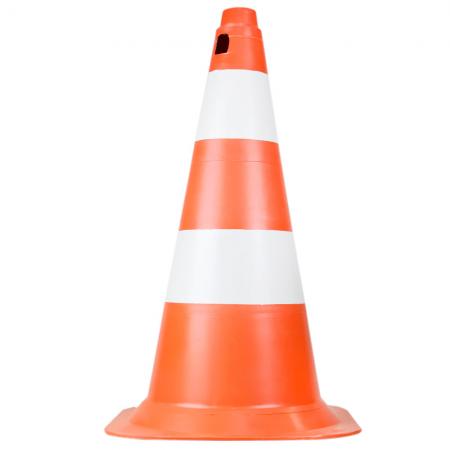 CONE 75CM BRANCO/LARANJA