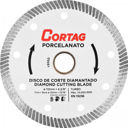 DISCO DIAMANTADO PORCELANATO ESPESSURA: 1,2 MM