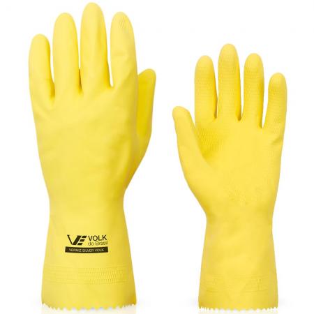 LUVA VERNIZ SILVER VOLK 105103801 AMARELO G