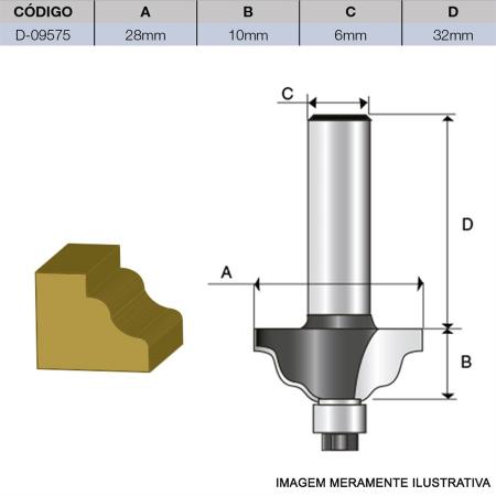 FRESA MOLDURA ONDULADA C ROLAM D-9575
