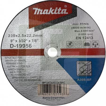 DISCO DE CORTE MAKITA 9 METAL