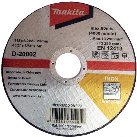 DISCO DE CORTE MAKITA 4 INOX D-20002